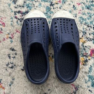 Native navy blue little boys shoes